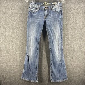 !IT Jeans Womens‎ 27 Short Blue Low Rise Hottie Stretch Hippie Hipster Outdoor